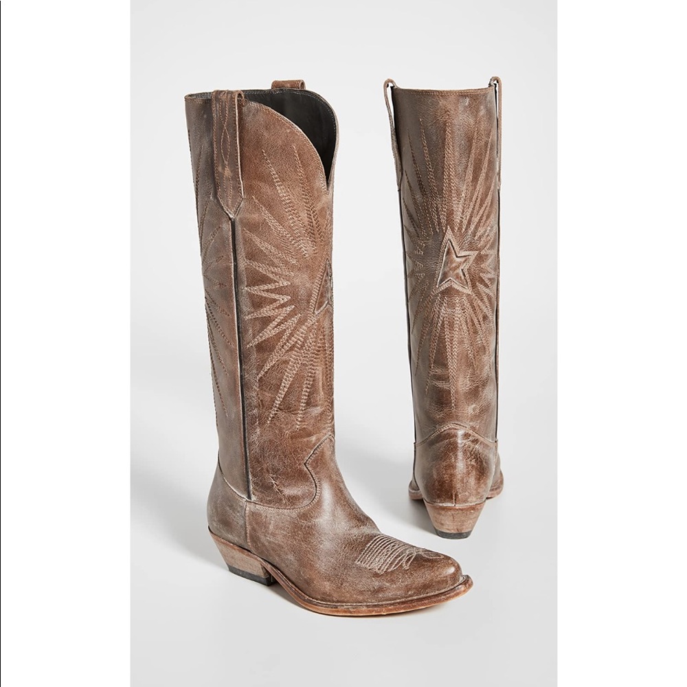 Golden Goose Wish Star Boots - Brown 36 w/box & bag